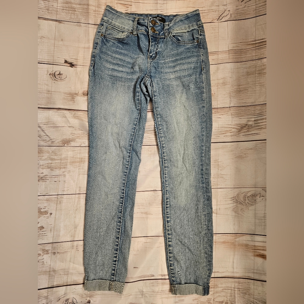 Women's Wax Jeans with Cuffed ankle, Size 1
